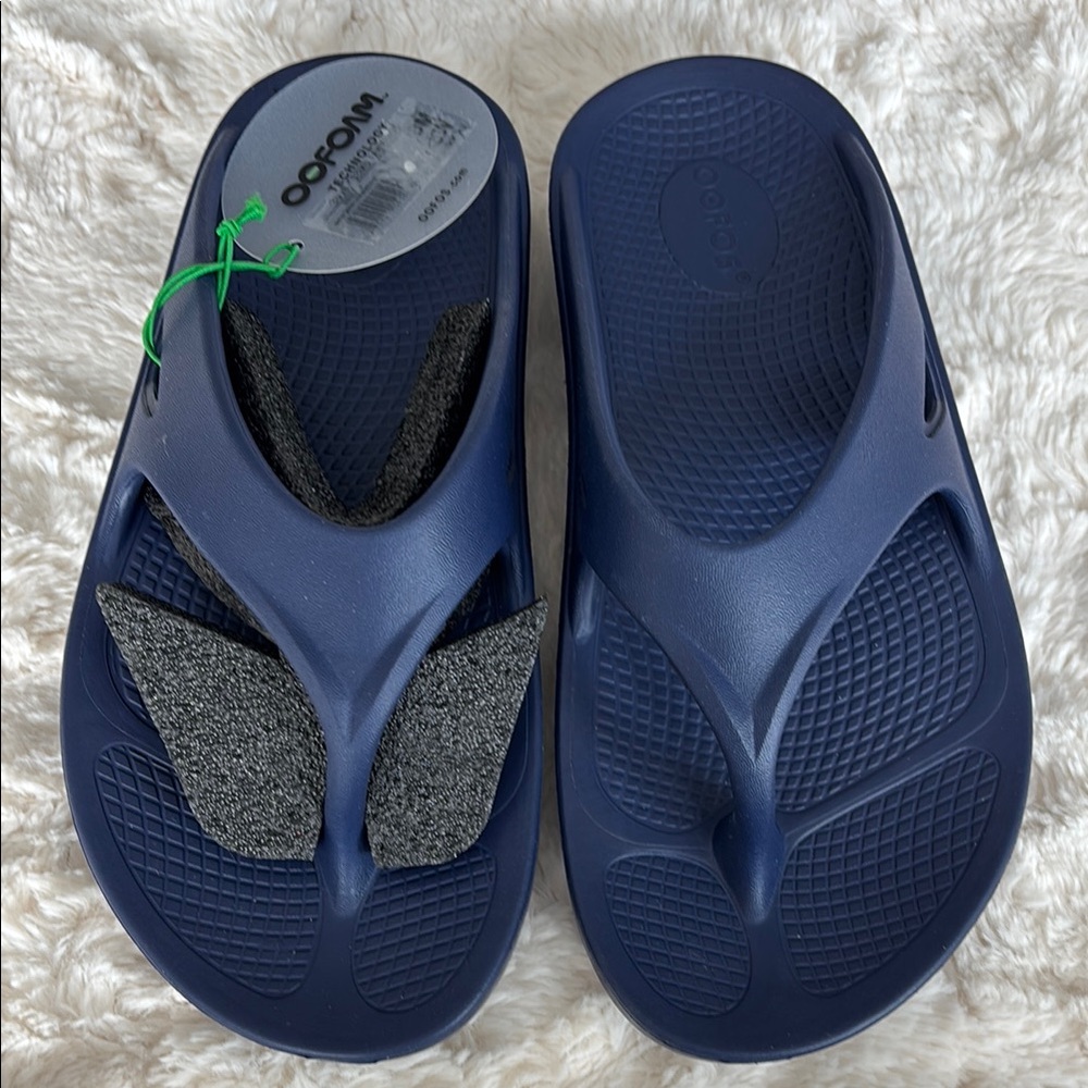 Oofos Navy Blue Sandals